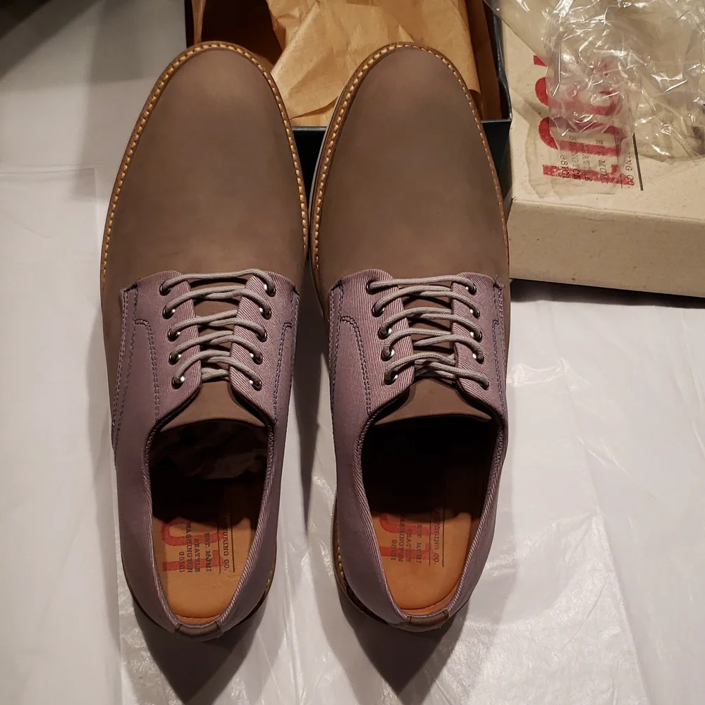 1901 Quality Manufacturing NEW Shoes Men's 9 2-Tone Leather Oxfords